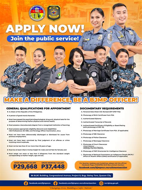 BJMP NCR Recruitment Section .